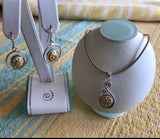 Around the Seaside Earring & Pendant Set