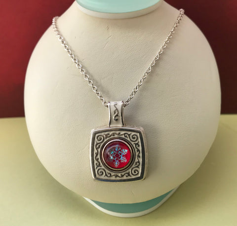 Anna Jewel Pop and White Pendant